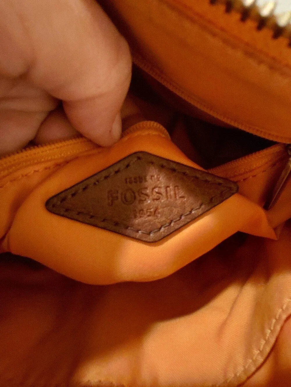 Fossil Mustard Yellow Crossbody Bag